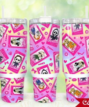 Horror Movies Characters Movies Custom Stanley Quencher 40Oz Stainless Steel Tumbler With Handle