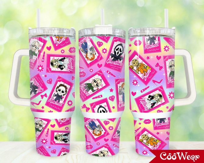 Horror Movies Characters Movies Custom Stanley Quencher 40Oz Stainless Steel Tumbler With Handle