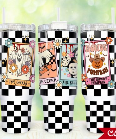 Horror Movies Characters Movies Custom Stanley Quencher 40Oz Stainless Steel Tumbler With Handle