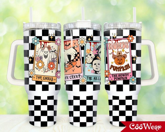 Horror Movies Characters Movies Custom Stanley Quencher 40Oz Stainless Steel Tumbler With Handle