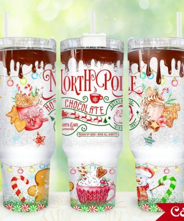 Hot Chocolate Custom Stanley Quencher 40Oz Stainless Steel Tumbler With Handle