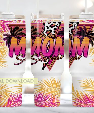Hot Mom Summer Custom Stanley Quencher 40Oz Stainless Steel Tumbler With Handle