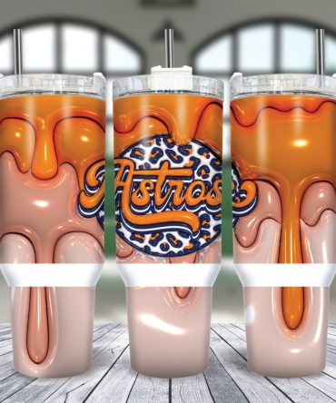 Houston Astros Mlb Custom Stanley Quencher 40Oz Stainless Steel Tumbler With Handle