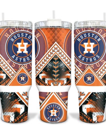 Houston Astros Mlb Custom Stanley Quencher 40Oz Stainless Steel Tumbler With Handle