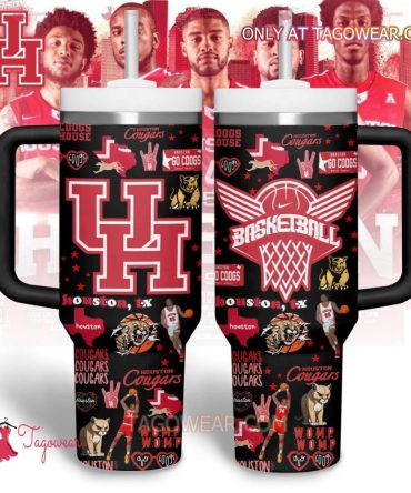 Houston Cougars Basketball Team Ncaa Custom Stanley Quencher 40Oz Stainless Steel