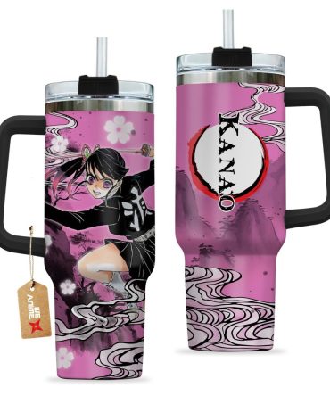 Kanao Tsuyuri Kimestu No Yaiba Anime Custom Stanley Quencher 40Oz Stainless Steel Tumbler With Handle