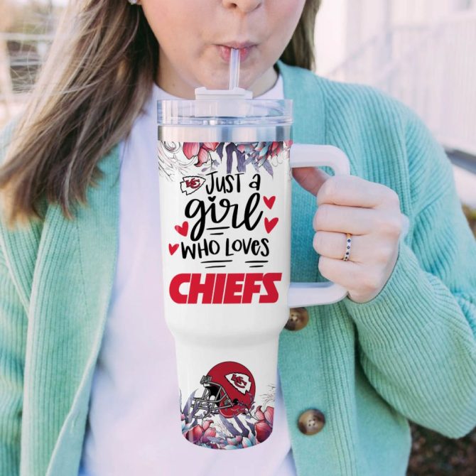 Kansas City Chiefs Nfl Custom Stanley Quencher 40Oz Stainless Steel Tumbler With Handle - Image 5