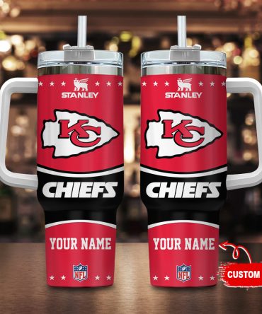 Kansas City Chiefs Nfl Custom Stanley Quencher 40Oz Stainless Steel Tumbler With Handle