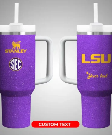 Lsu Tigers Ncaa Custom Stanley Quencher 40Oz Stainless Steel