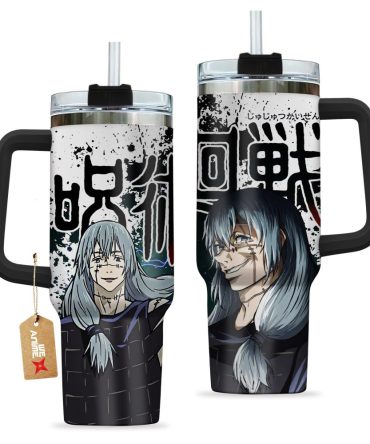 Mahito Jujutsu Kaisen Anime Custom Stanley Quencher 40Oz Stainless Steel Tumbler With Handle