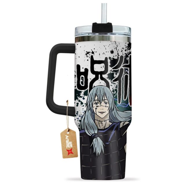 Mahito Jujutsu Kaisen Anime Custom Stanley Quencher 40Oz Stainless Steel Tumbler With Handle - Image 2