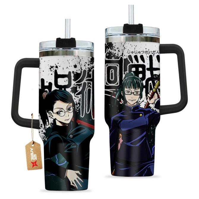 Maki Zenin Jujutsu Kaisen Anime Custom Stanley Quencher 40Oz Stainless Steel Tumbler With Handle