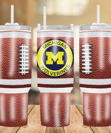 Michigan Wolverines Football Team Ncaa Custom Stanley Quencher 40Oz Stainless Steel