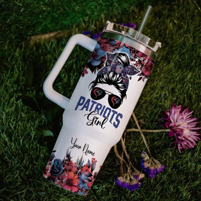 New England Patriots Nfl Custom Stanley Quencher 40Oz Stainless Steel Tumbler With Handle - Image 7