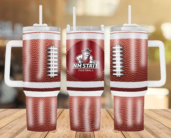 New Mexico State Aggies Football Team Football Team Ncaa Custom Stanley Quencher 40Oz Stainless Steel