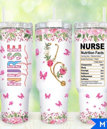 Nurse Appreciation Custom Stanley Quencher 40Oz Stainless Steel Tumbler With Handle