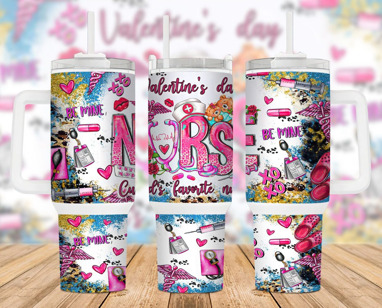 Nurse Custom Stanley Quencher 40Oz Stainless Steel Tumbler With Handle