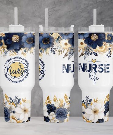 Nurse Life Affirmations Custom Stanley Quencher 40Oz Stainless Steel Tumbler With Handle