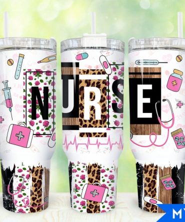 Nurse Life Custom Stanley Quencher 40Oz Stainless Steel Tumbler With Handle