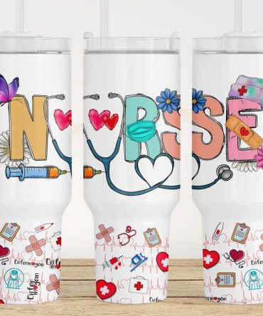 Nurse Life Custom Stanley Quencher 40Oz Stainless Steel Tumbler With Handle