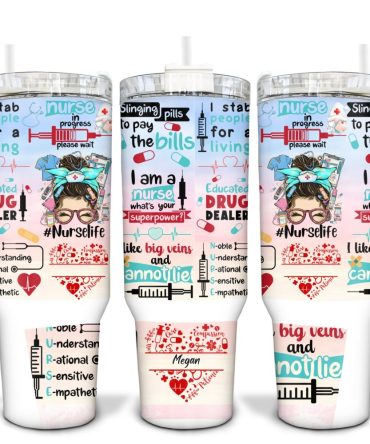 Nurse Life Custom Stanley Quencher 40Oz Stainless Steel Tumbler With Handle