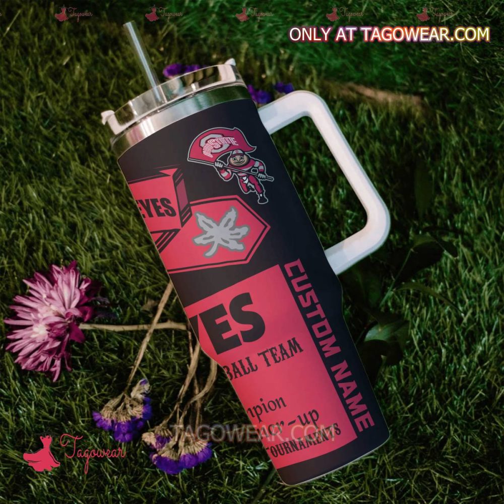 Ohio State Buckeyes Basketball Team Ncaa Custom Stanley Quencher 40Oz Stainless Steel - Image 2