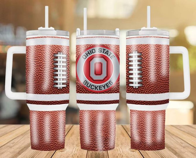 Ohio State Buckeyes Football Team Ncaa Custom Stanley Quencher 40Oz Stainless Steel
