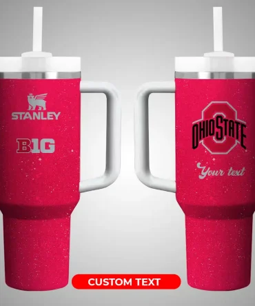 Ohio State Buckeyes Ncaa Custom Stanley Quencher 40Oz Stainless Steel