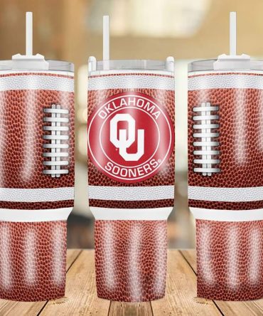 Oklahoma Sooners Football Team Ncaa Custom Stanley Quencher 40Oz Stainless Steel