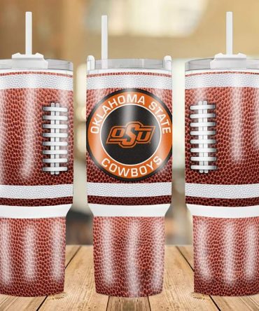 Oklahoma State Cowboys Football Team Football Team Ncaa Custom Stanley Quencher 40Oz Stainless Steel