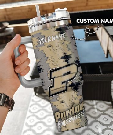 Purdue Boilermakers Ncaa Custom Stanley Quencher 40Oz Stainless Steel Tumbler With Handle