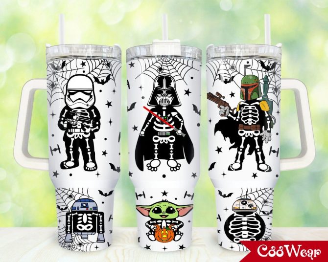 Star Wars Movies Custom Stanley Quencher 40Oz Stainless Steel Tumbler With Handle