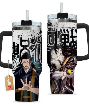 Suguru Geto Jujutsu Kaisen Anime Custom Stanley Quencher 40Oz Stainless Steel Tumbler With Handle