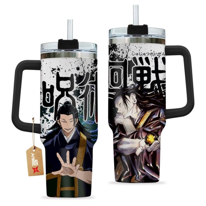 Suguru Geto Jujutsu Kaisen Anime Custom Stanley Quencher 40Oz Stainless Steel Tumbler With Handle