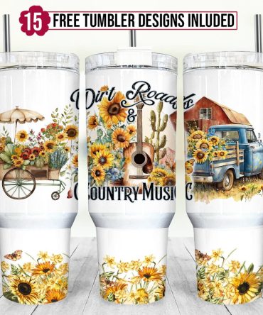 Sunflowers Custom Stanley Quencher 40Oz Stainless Steel Tumbler With Handle