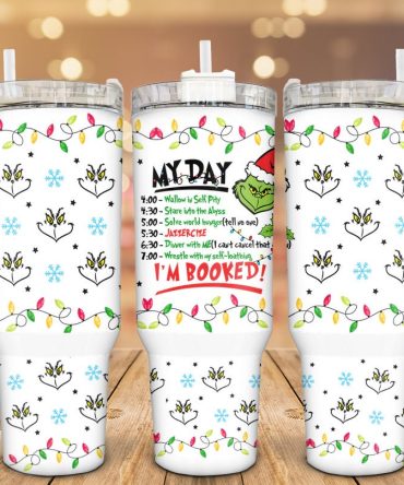 The Grinch Christmas Movies Custom Stanley Quencher 40Oz Stainless Steel Tumbler With Handle