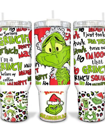 The Grinch Movies Custom Stanley Quencher 40Oz Stainless Steel Tumbler With Handle