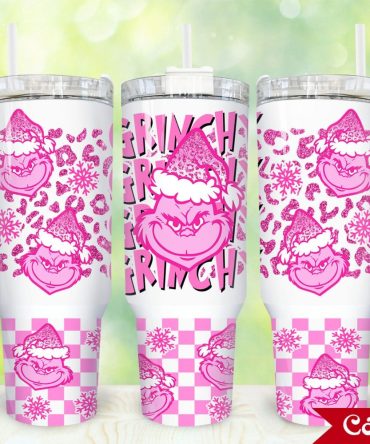 The Grinch Movies Custom Stanley Quencher 40Oz Stainless Steel Tumbler With Handle