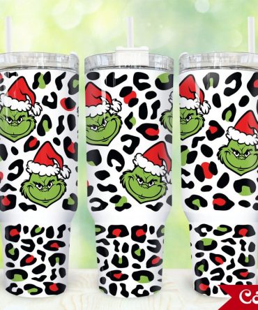 The Grinch Movies Custom Stanley Quencher 40Oz Stainless Steel Tumbler With Handle
