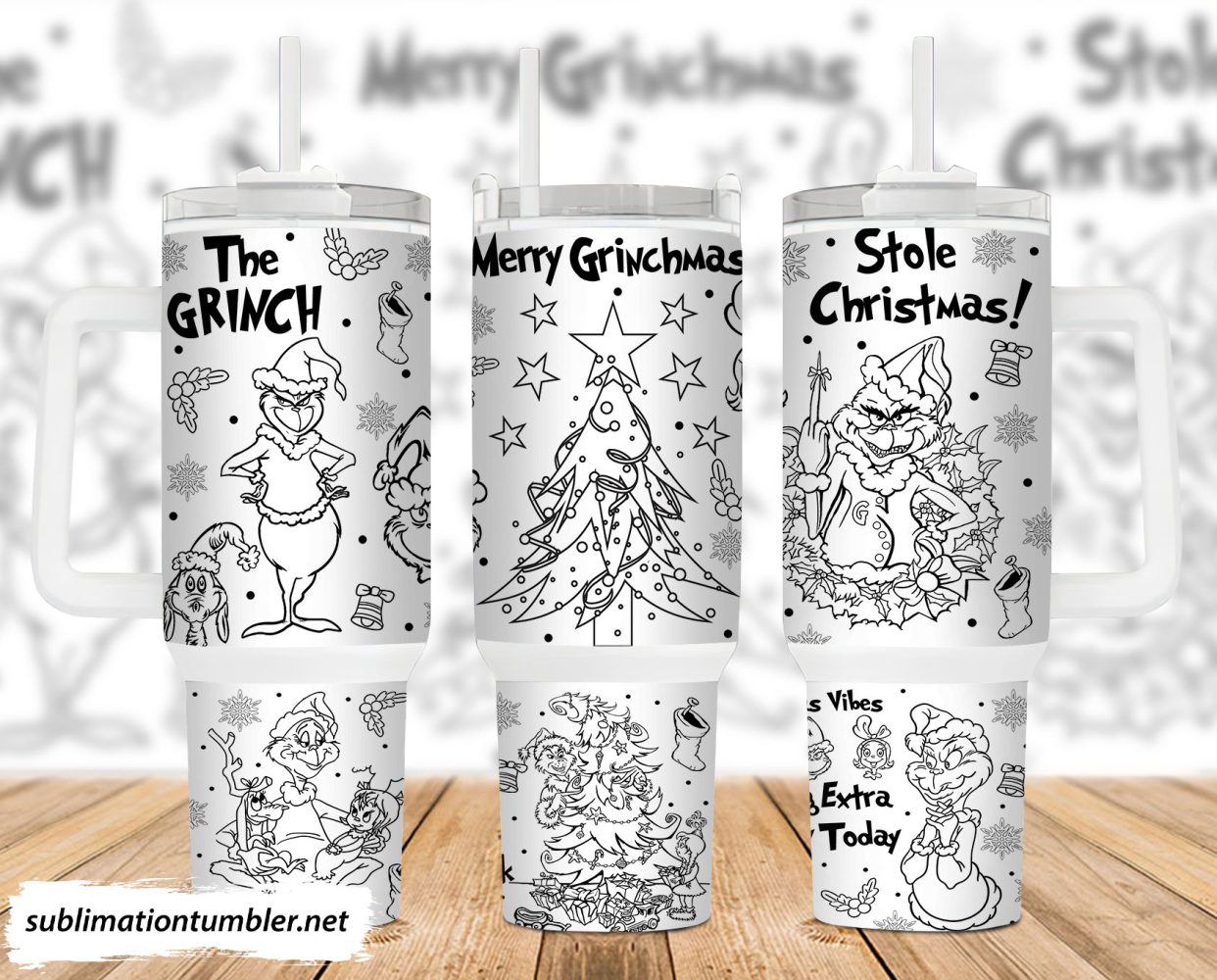 The Grinch Movies Custom Stanley Quencher 40Oz Stainless Steel Tumbler With Handle