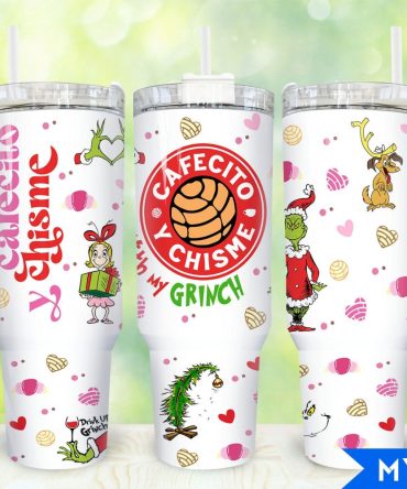 The Grinch Movies Custom Stanley Quencher 40Oz Stainless Steel Tumbler With Handle