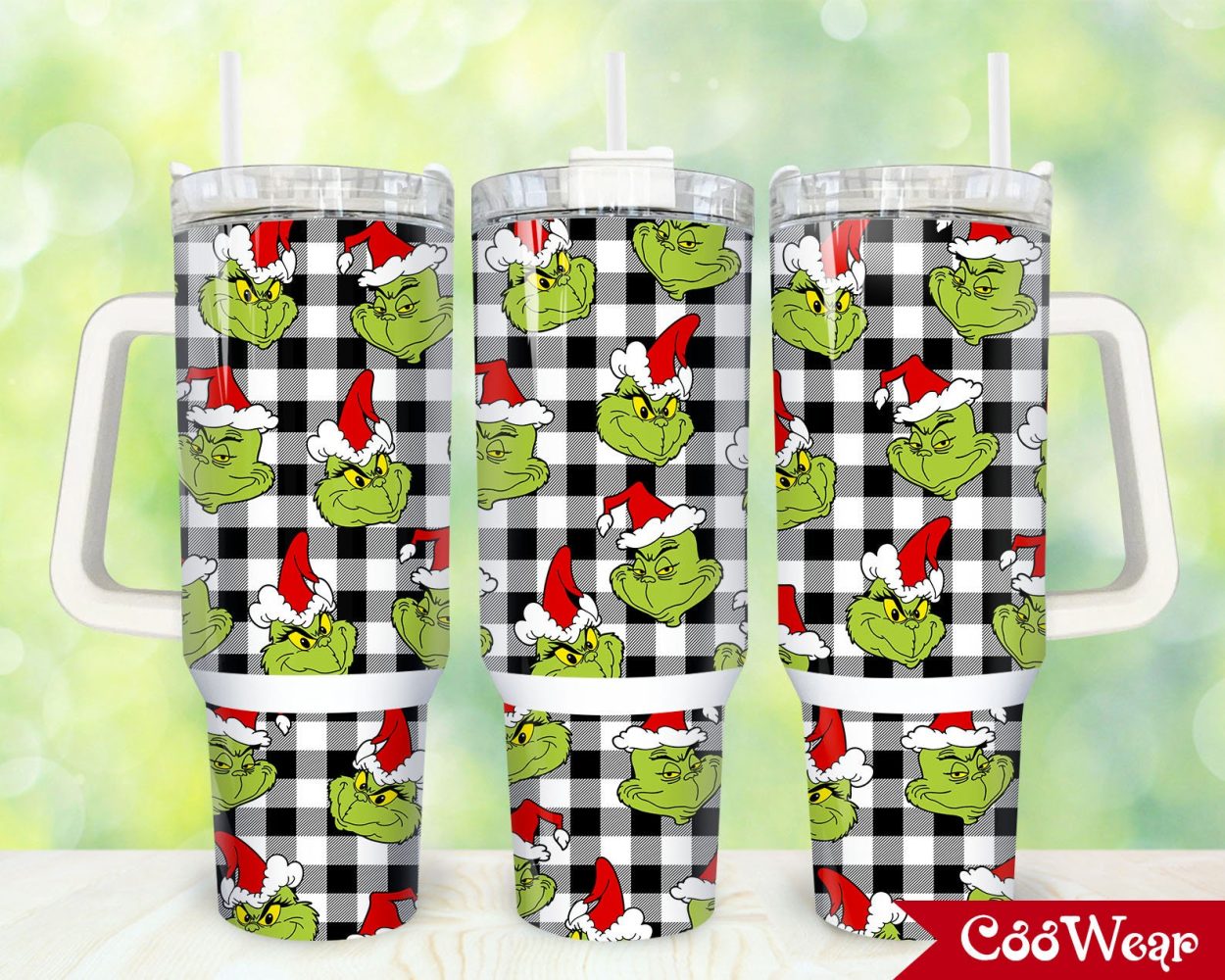The Grinch Movies Custom Stanley Quencher 40Oz Stainless Steel Tumbler With Handle