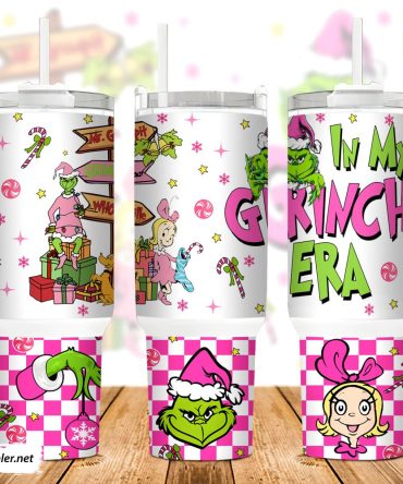 The Grinch Movies Custom Stanley Quencher 40Oz Stainless Steel Tumbler With Handle
