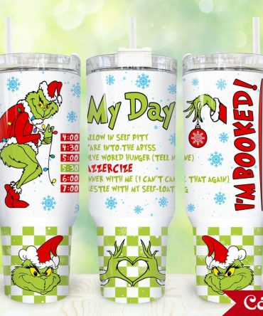 The Grinch Movies Custom Stanley Quencher 40Oz Stainless Steel Tumbler With Handle