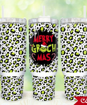 The Grinch Movies Custom Stanley Quencher 40Oz Stainless Steel Tumbler With Handle