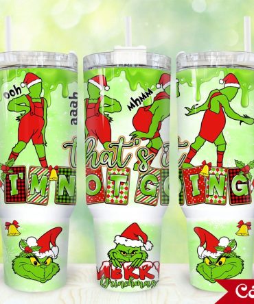 The Grinch Movies Custom Stanley Quencher 40Oz Stainless Steel Tumbler With Handle
