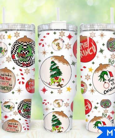 The Grinch Movies Custom Stanley Quencher 40Oz Stainless Steel Tumbler With Handle