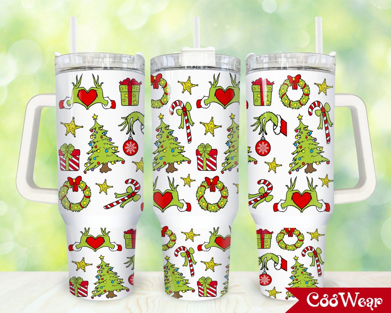 The Grinch Movies Custom Stanley Quencher 40Oz Stainless Steel Tumbler With Handle
