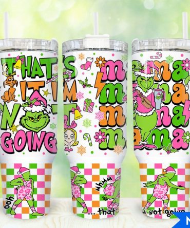 The Grinch Movies Custom Stanley Quencher 40Oz Stainless Steel Tumbler With Handle