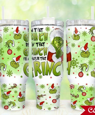 The Grinch Movies Custom Stanley Quencher 40Oz Stainless Steel Tumbler With Handle